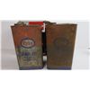 Image 4 : *(2) Vintage Gas - (2) ESSO Gear Oil Cans - MF Transmission Can - Tin