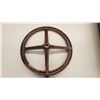 Image 2 : Cast Iron Case Tractor Steering Wheel