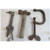 Image 2 : Vintage Ball Peen Hammer - Clamp - Torch End