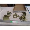 Image 3 : Lot of brass ornaments - unicorn, frog, deer