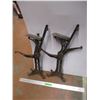 *(2) Cast iron bench ends