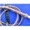 Image 2 : Braided Leather Mexico Bull Whip - 8 Foot Length