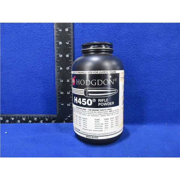Hodgdon H450 Rifle Powder - Sealed 454 Gram Tub