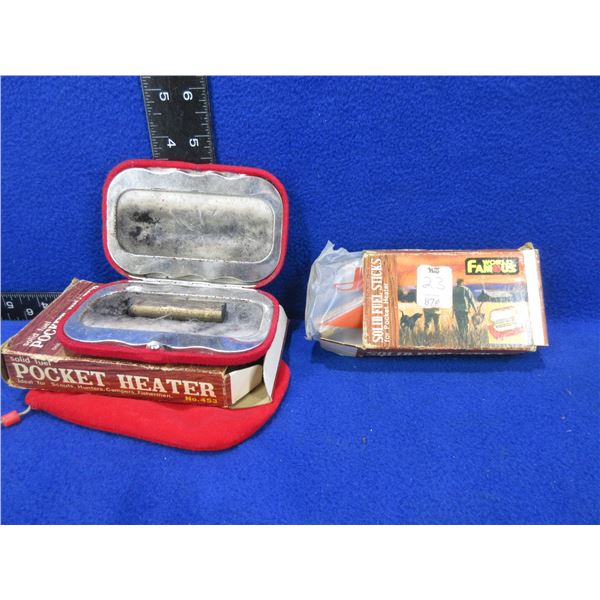 World Famous Solid Fuel Pocket Heater & 7 Solid Fuel Sticks