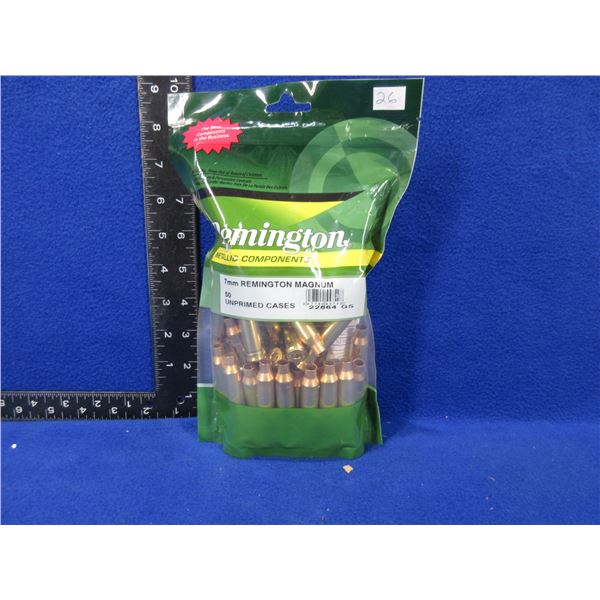 NEW - Brass Only - 7MM Rem. Mag Unprimed - Bag of 50