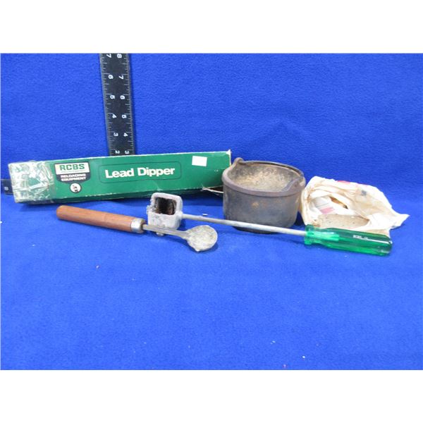 RCBS Lead Dipper, Lee Lead Dipper, Lead Pot, Lead & Wax