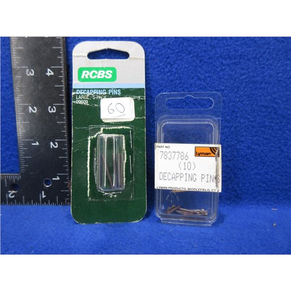Decapping Pins - RCBS Large 09609, Lyman 7837786