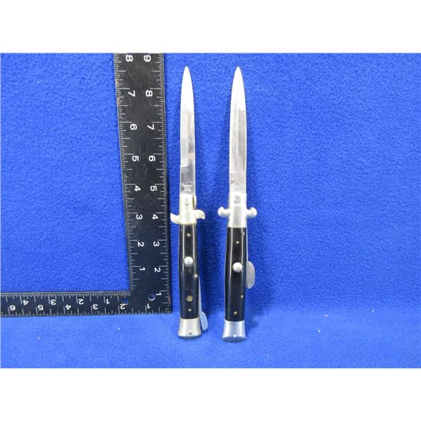 2 Folding Knives - Stainless Japan - Handle missing on 1