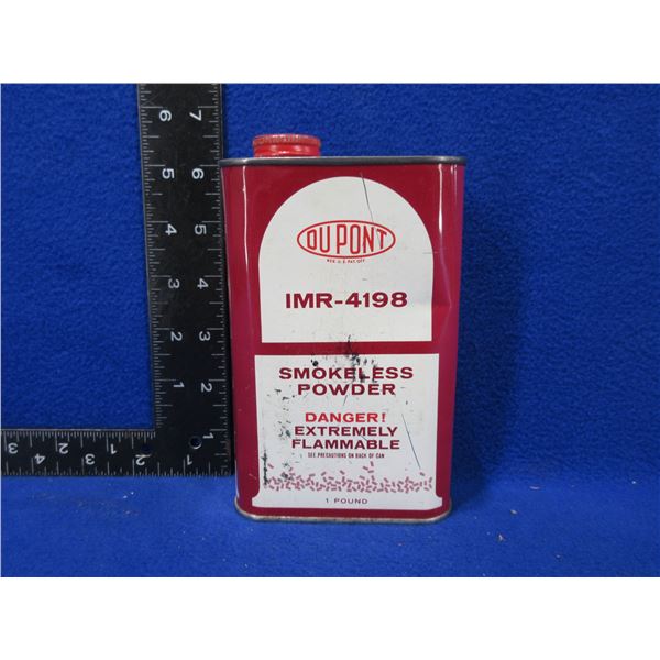 Dupont IMR 4198 Powder - 186 Grams Including Tin
