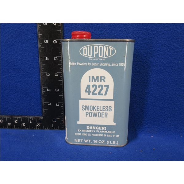 Dupont IMR 4227 Powder - 284 Grams Including Tin