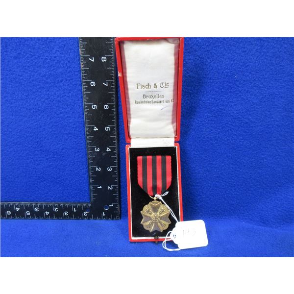 Brussels Belgium Long Service Medal - Fisch & Cie
