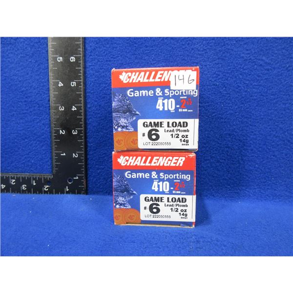 410 Ga 2 1/2" 6 Shot Challenger Shotshells