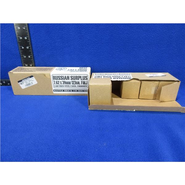 7.62X39 123gr FMJ Russian Surplus Cartridges