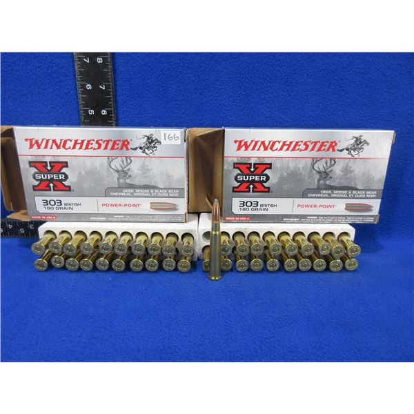 303 British 180gr PP Winchester SuperX Cartridges