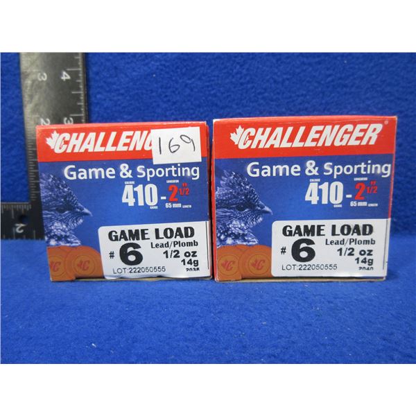 410 Ga 2 1/2" 6 Shot Challenger Shotshells