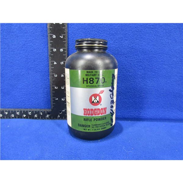 Hodgdon H870 Rifle Powder - Sealed 454 Gram Tub