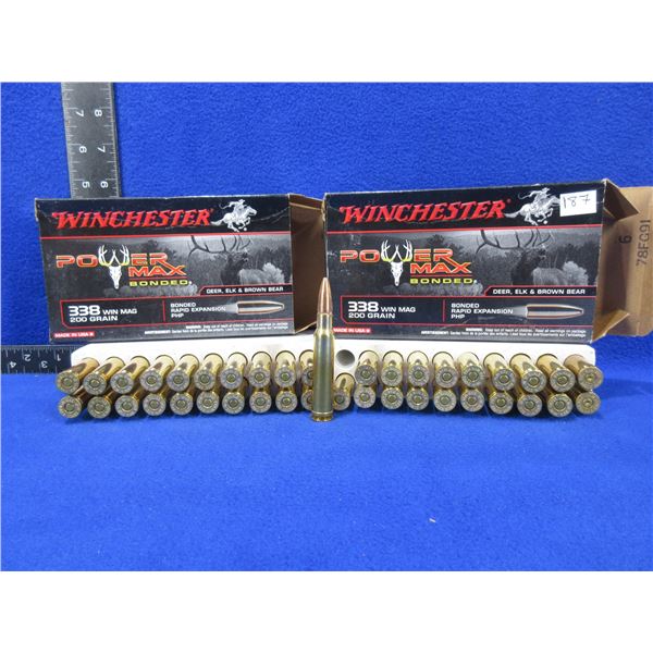 338 Win. Mag 200gr PHP Winchester Power Max Cartridges