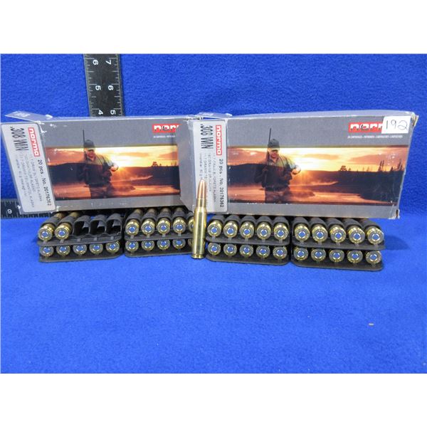 308 Win. 180gr SP Norma Caretridges - Box of 20, Box of 18