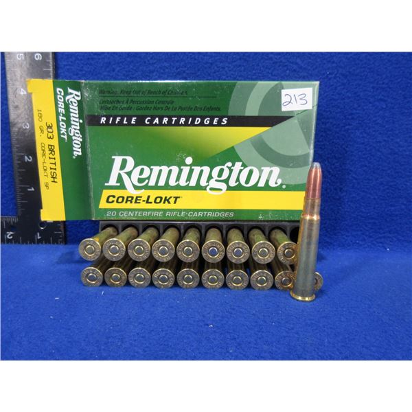 303 British 180gr SP Remington Core-Lokt Cartridges