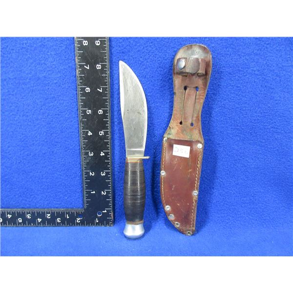 Blue Steel Fixed Blade Knife 973-11 1/2-L with Sheath