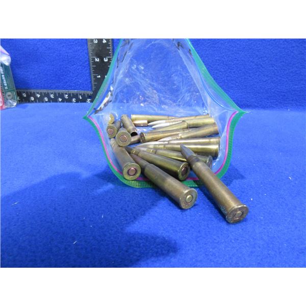 Various 303 British Military Cartridges - Bag of 15 + 2 Brass