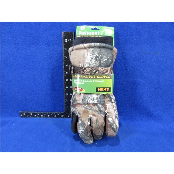 NEW - Men's Heavyweight Camo Gloves - XL