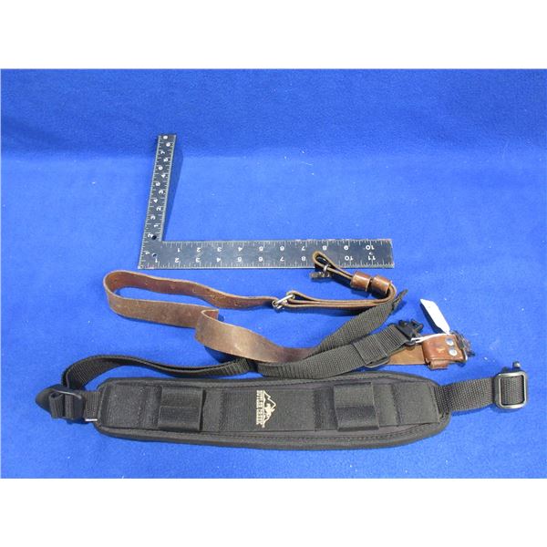 GSI Canada Leather Rifle Sling & Butler Creek Rifle Sling