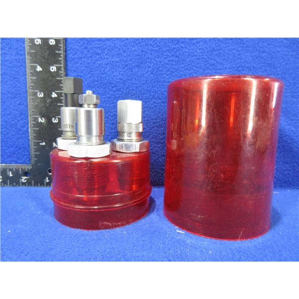 Lee 357 Magnum 3 Die Set - Sizing die has a 357 brass in it