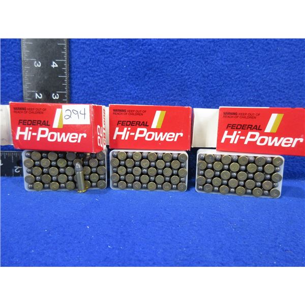 22 CB Long Federal Hi-Power Cartridges - 3 Boxes of 50