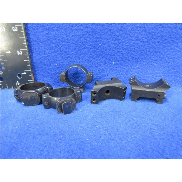 1" Twist On Scope Rings and 3 Other Ring Parts