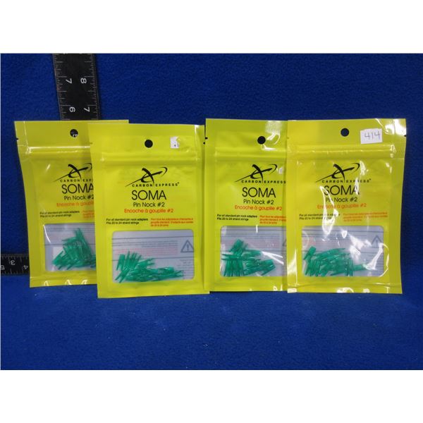 NEW - Carbon Express SOMA Pin Nock #2 - 4 Packs of 12
