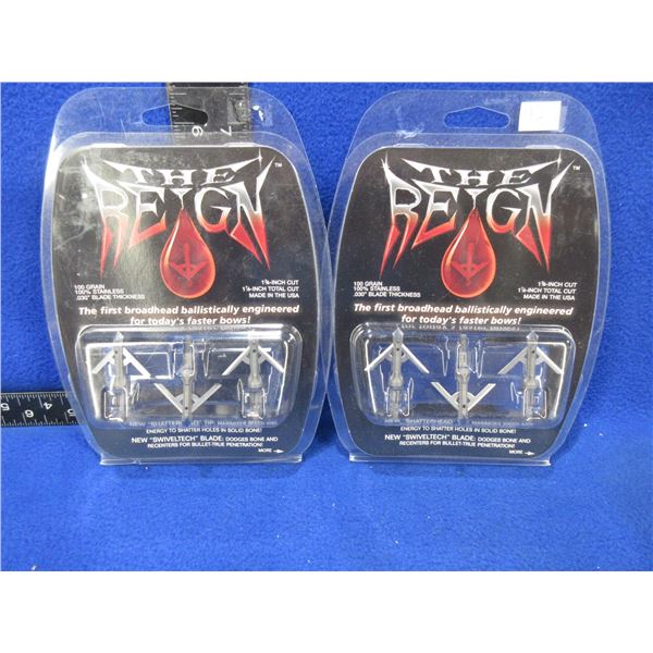 NEW - The Reign Broadhead Hunting Arrow Tips