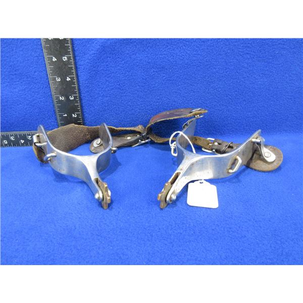 Spurs with Leather Straps