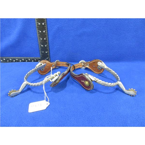 Spurs with Leather Straps