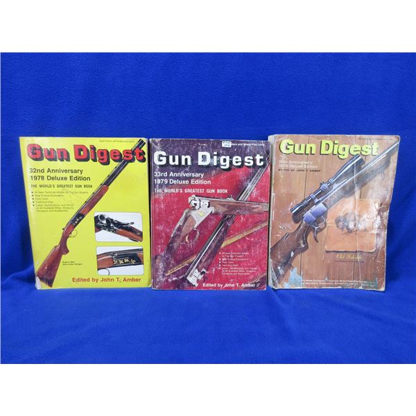 3 Books - Gun Digest 1972, 1978, 1979