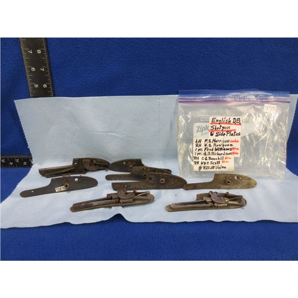 English Double Hammer Shotgun Side Plates