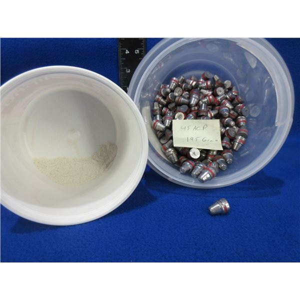 45 ACP 195gr Bullets - Tub of Approx. 290