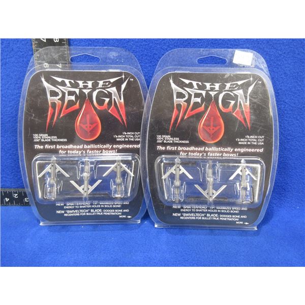 NEW - The Reign Broadhead Hunting Arrow Tips