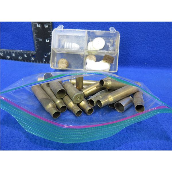 Lot of Misc. - 20 Misc. Brass, Tray of Misc. Bullets