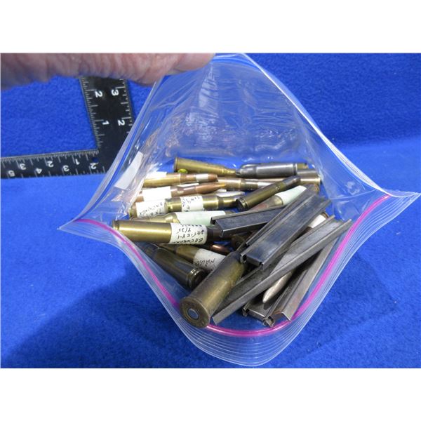 Lot of Misc. - 6 Unknown Stripper Clips, 25 Misc.Cartridges