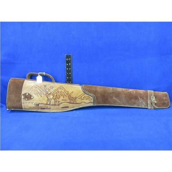 Leather Rifle Scabbard - 36" - Damaged - Top cover missing