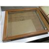 Image 1 : 2 Wood Display Cases - 26" x 21 3/4" x 3"