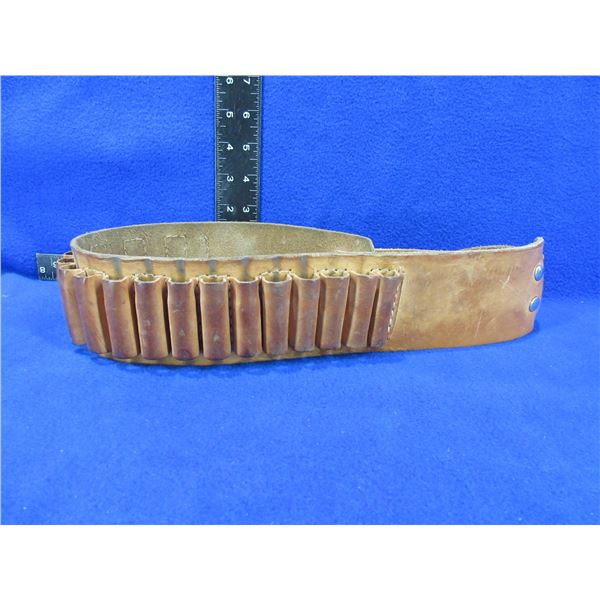 Leather Ammo Belt - 42" - Fits 30-06 Cartridges