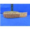 Image 1 : Leather Ammo Belt - 42" - Fits 30-06 Cartridges
