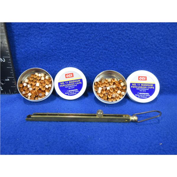 CCI No. 11 Magnum Percussion Caps & Field Capper