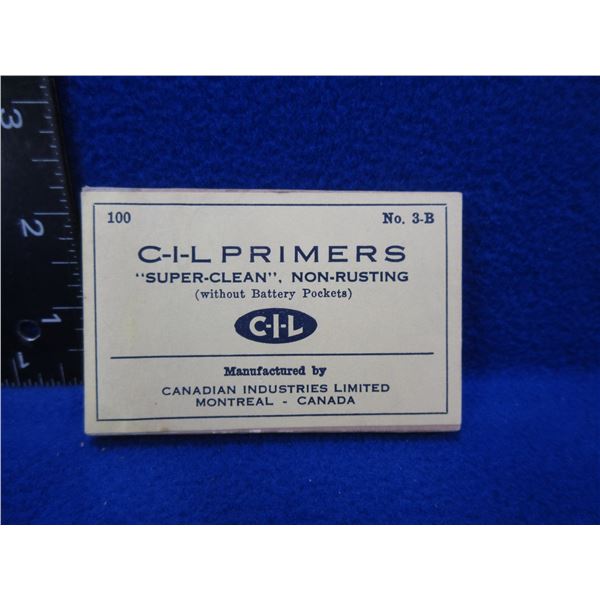 Cil Collectibles - No. 3-B CIL Primers - Sealed Box of 100