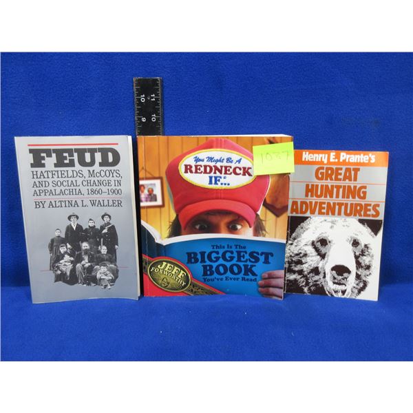 3 Books - Feud, Great Hunting Adventures, Jeff Foxworthy