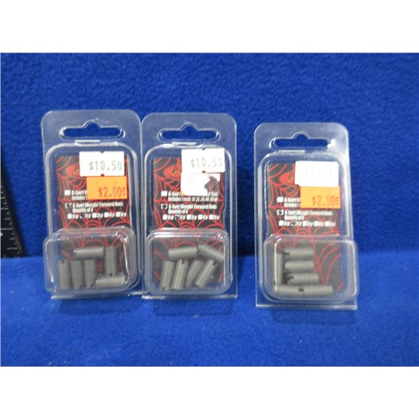 NEW - A-Sert Weight Forward Nuts 20 Grain - 3 Packs of 6