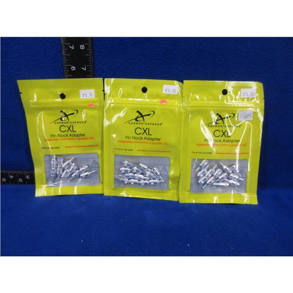 NEW - Carbon Express CXL Pin Nock Adapter - 3 bags of 12