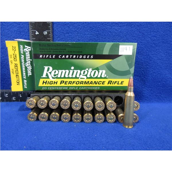 22-250 Rem. 55gr PSP Remington Cartridges